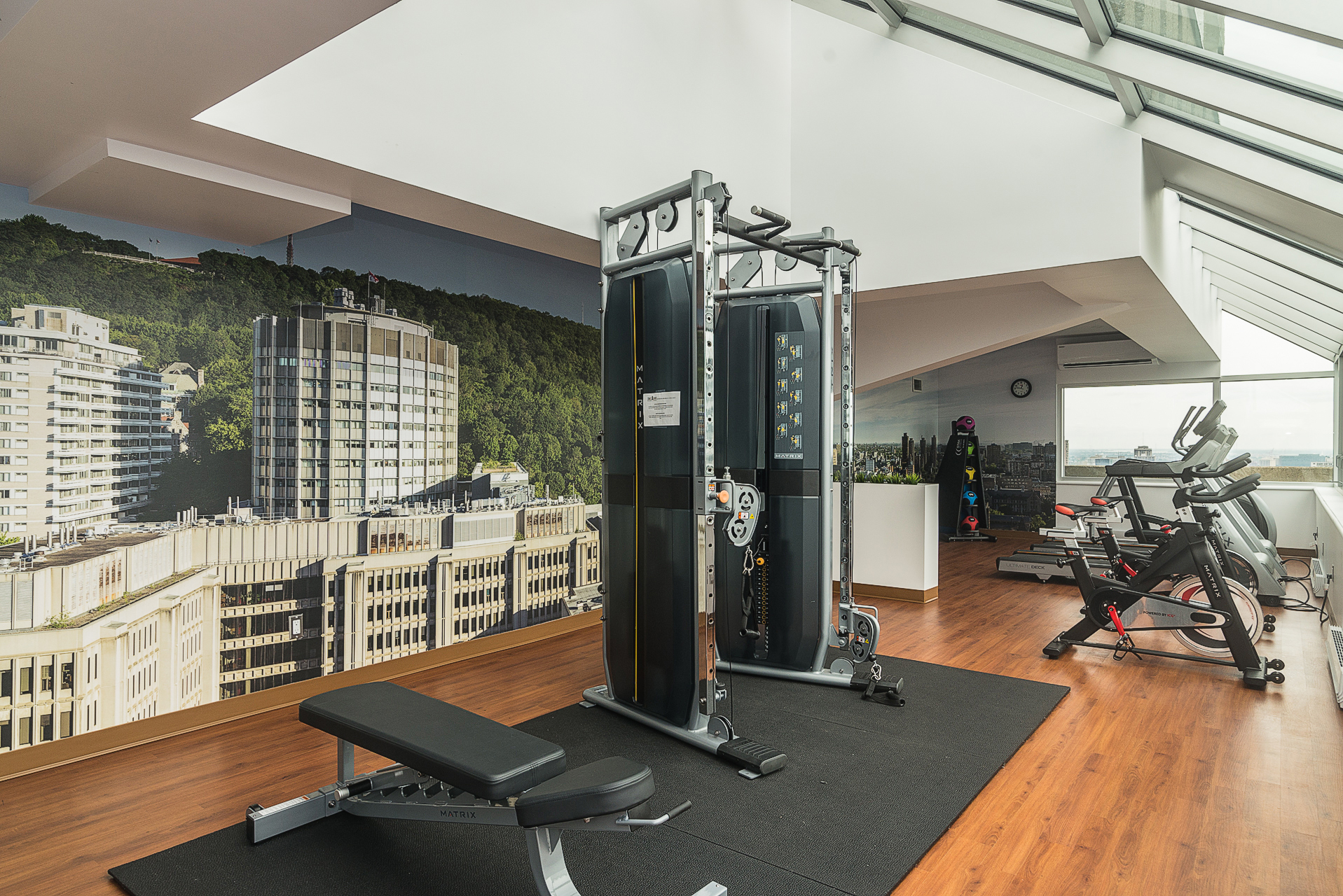 Gymnase au penthouse, Stanley Tower Apartments Cormier Lefebvre